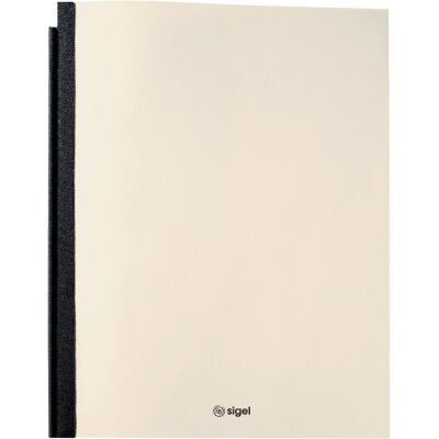 Schnellhefter CONCEPTUM® flex, Edelkarton, 227 x 300 x 2 mm, Fassungsvermögen 50 Blatt, chamois