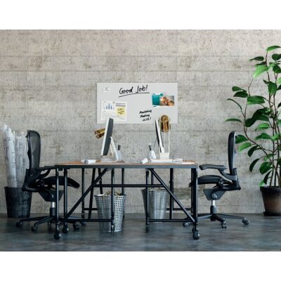 Glas-Magnetboard Artverum, 480 x 480 x 15 mm, inkl. 3 extra starke Magnete und Befestigungsmaterial, Tempered Glas