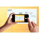 Glas-Whiteboard Artverum, 1000 x 1000 mm, grau, inkl....