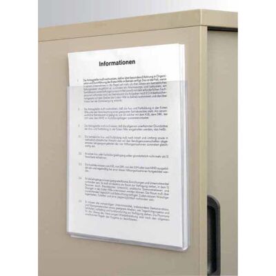 Faltentasche VELOCOLL®, DIN A4, PVC-Folie selbstklebend, glasklar