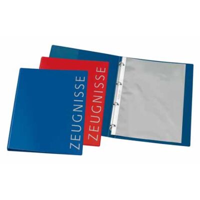 Ringbuch Zeugnisse VELOCOLOR, DIN A4, 4-O-Ringmechanik 16 mm