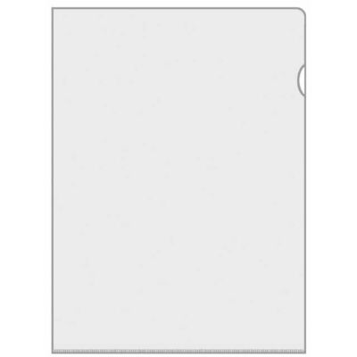 Aktenhülle, farblos, PVC-Folie, Oberfläche glatt, glasklar