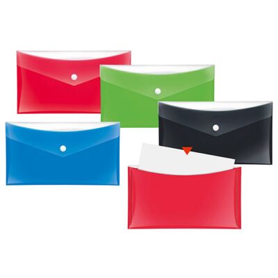 Dokumententasche, DIN lang, mit zusätzlicher Tasche, 6 Stück