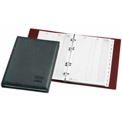 Telefonringbuch Exquisit, 182 x 225 mm, 4-Ring 16 mm, Register A-Z, Kunstleder