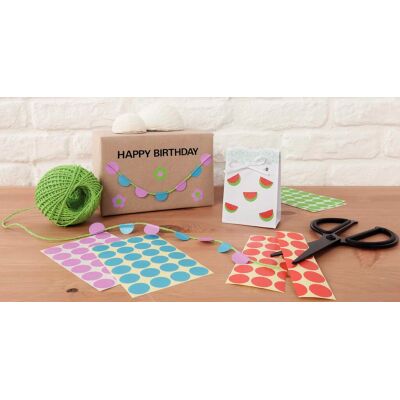 Markierungspunkte, Ø 8 mm, 416 Stück, permanent haftend, 4 Blatt