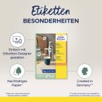 Etiketten weiß, Inkjet, Laser s/w, Farblaser,...