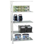 Anbauregal, Fachbodenregal Stecksystem MULTIplus150, 2000...