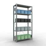 Grundregal, Fachbodenregal Stecksystem MULTIplus150, 2000...