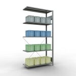 Anbauregal, Fachbodenregal Stecksystem MULTIplus150, 2000...