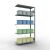 Anbauregal, Fachbodenregal Stecksystem MULTIplus150, 2000 x 1000 x 400 mm (HxBxT), 5 Fachböden, Kreuzstrebe, verzinkt - Expressline