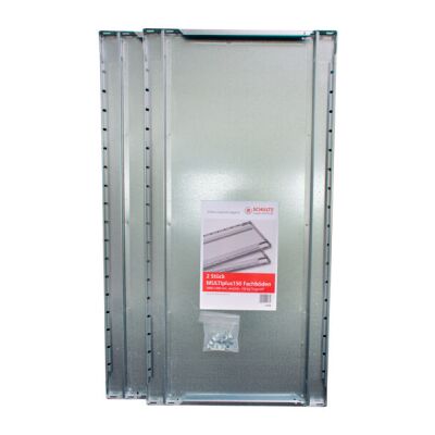 2er-Pack-Zusatz-SCHULTE Green Fachboden MULTIplus150 1000 x 400, verzinkt, inkl. 8 Fachbodenträgern
