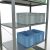 Grundregal, Fachbodenregal Stecksystem MULTIplus150, 2000 x 1000 x 600 mm (HxBxT), 5 Fachböden, Kreuzstrebe, verzinkt - Expressline