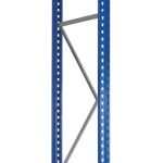 Palettenregal-Ständerrahmen, S 625-N, unmontiert, 2000x800 mm, blau/verzinkt