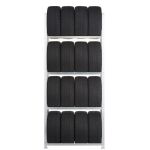 SUV-Grundregal mit extrastarken - Holmen, 3500x1500x500 mm