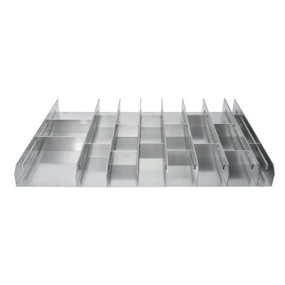 Schlitzwannen-Set 2, 600 mm Tief 100 mm Hoch, für Schubladen S2