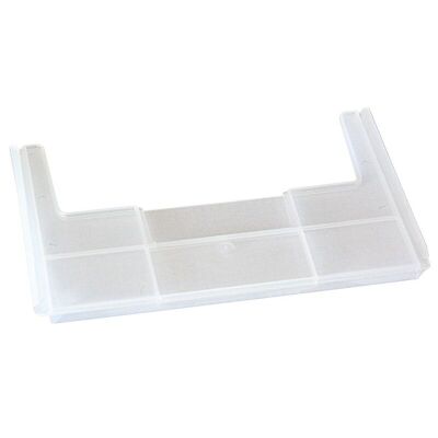 Trennwand offen für XL-Regalkästen 150, transparent