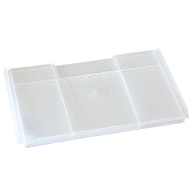 Trennwand geschlossen für XL-Regalkästen 150, transparent