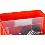 Trennwand geschlossen für XL-Regalkästen 150, transparent