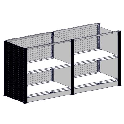 MULTIplus Thekensystem - Theken-Set 1 ohne Arbeitsplatte / Gerade Zeile