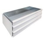 Regalschublade, 3-er Set, 1000 x 500 x 100 mm BxTxH, RAL...