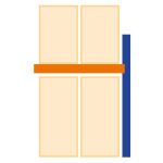 Anbauregal Paletten-Bockregal 3000 x 1825 x 1100 mm...