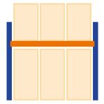 Grundregal Paletten-Bockregal 2500 x 2700 x 1100 mm...