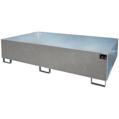 Regalwanne 2650x1300x210 mm, ohne Gitterrost , 240 Liter, verzinkt
