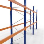 Palettenregal 3 Felder á 2700 mm - 4000x1100mm,HxT,12 Holme (1500kg)