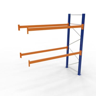 Palettenanbauregal 1 Feld 2700 mm - 4000x1100mm,HxT,4 Holme (3000kg)