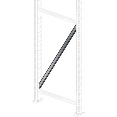 Diagonale 1.190 mm, verzinkt, für Rahmentiefe 1.000 mm für Rahmenfachwerk MULTILOAD
