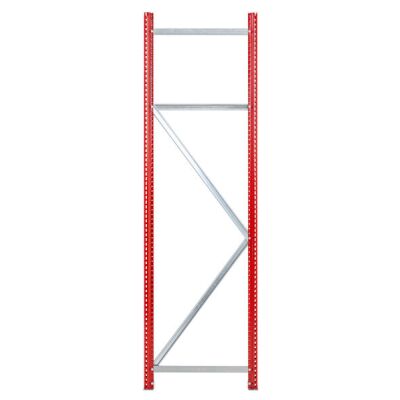 WS 3000-MULTILOAD ML50-Rahmen inkl. Füße, 3.000 x 600 mm, RAL 3000 feuerrot/verzinkt