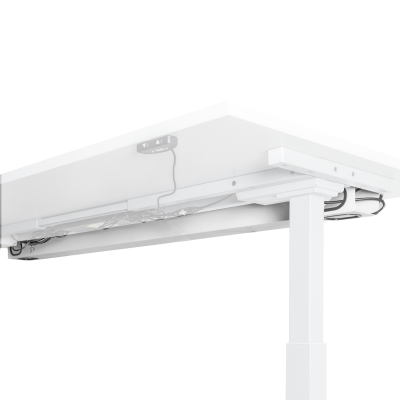 Kabelkanal 140 cm in Silber & Weiß