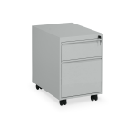 Rollcontainer aus Stahl – Lichtgrau
