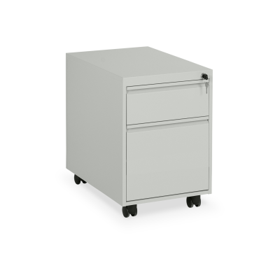 Rollcontainer aus Stahl – Signalweiß