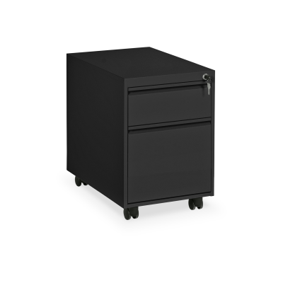 Rollcontainer aus Stahl – Tiefschwarz