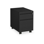 Rollcontainer aus Stahl – Tiefschwarz