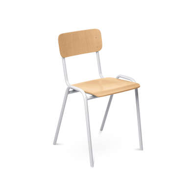 Holz-Stapelstuhl mit normaler Sitzfläche (370 mm)