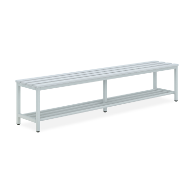 Kunststoff-Sitzbank mit Schuhrost (optional) - 1000-2000 mm