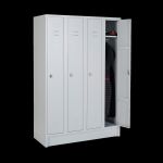 Umkleidespinde (4-Abteile) 1200 mm Breite – Korpus...