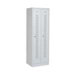 Design-Umkleidespind mit Lochreihen (2-Abteile) 590 mm...