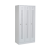 Design-Umkleidespind mit Lochreihen (3-Abteile) 870 mm Breite – Lichtgrau