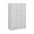 Fächerschrank (3 Abteile je 2 Fächer) 400 mm Abteilbreite – Korpus Lichtgrau