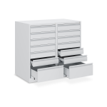 Schubladenschrank (900 mm hoch) mit 14-Schubladen in...