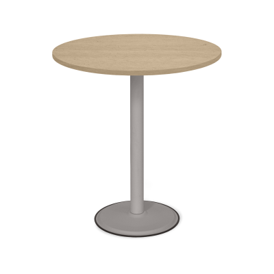 Runder Stehtisch – Ø 800 mm | G: Weißaluminium P: Ahorn