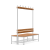 Garderobenbank doppelseitig – 1500 mm lang – aus Holz/Stahl