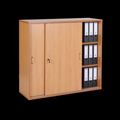 Schiebetürenschrank aus Holz – 3 OH – Buche