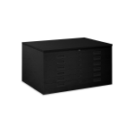 Planschrank A1 (Zeichnungsschrank) Stahl in Tiefschwarz