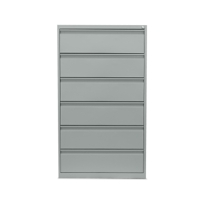 A5 Karteischrank – 3 Bahnen – Lichtgrau