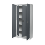 Aktenschrank SET- 2 in 1 – Lichtgrau / Anthrazit