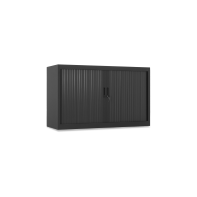 Stahl-Rollladenschrank (1,5 OH) – Korpus in Tiefschwarz